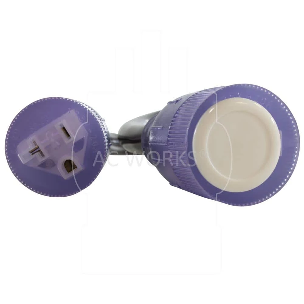 50 Amp 125-Volt/250-Volt NEMA 10-50 3-Prong Old Style Range/Welder Plug to 2 NEMA 5-20 Household Connections by AC WORKS 8 50 Amp 125-Volt/250-Volt NEMA 10-50 3-Prong Old Style Range/Welder Plug to 2 NEMA 5-20 Household Connections by AC WORKS - Image 6