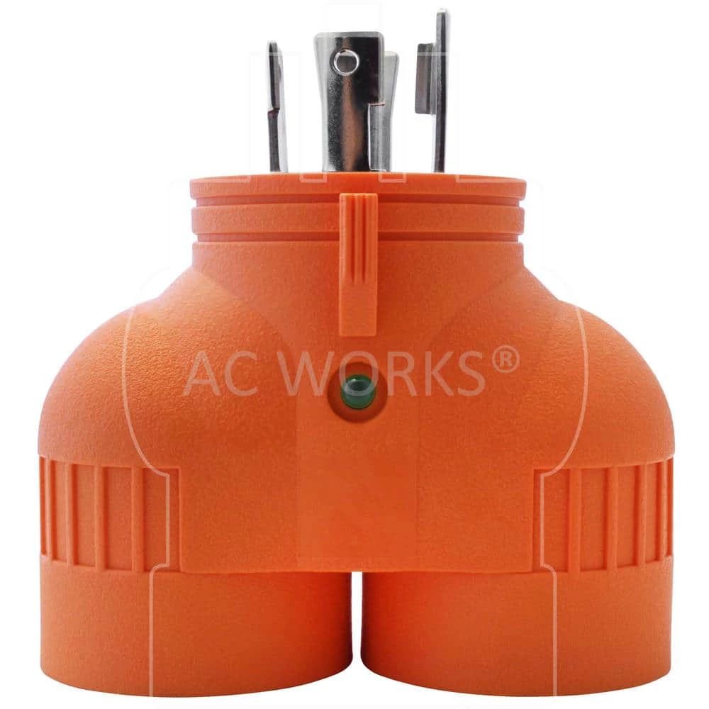 Adapter L14-30P 30 Amp 4-Prong Plug to Two 30 Amp L14-30R 4-Prong Connectors by AC WORKS 8 Adapter L14-30P 30 Amp 4-Prong Plug to Two 30 Amp L14-30R 4-Prong Connectors by AC WORKS - Image 6