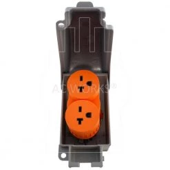 Adapter L6-30P 30 Amp 3-Prong Plug to Two 20 Amp 6-20R 3-Prong Connectors by AC WORKS -AC WORKS Shop ac works extension cord accessories advl630620 76 1000