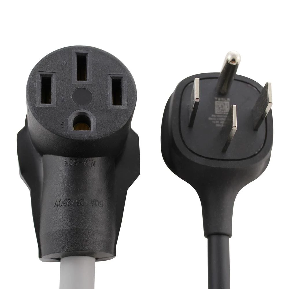 1.5 ft. EVSE 30 Amp 3-Prong NEMA 10-30P Dryer Plug to 50 Amp Electric Vehicle Adapter Cord for Tesla Model S by AC WORKS 8 1.5 ft. EVSE 30 Amp 3-Prong NEMA 10-30P Dryer Plug to 50 Amp Electric Vehicle Adapter Cord for Tesla Model S by AC WORKS - Image 6