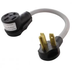 1.5 ft. 10/3 EV Charging Adapter 30-Amp 250-Volt 6-30 Plug to 50-Amp Electric Vehicle Adapter for Tesla by AC WORKS