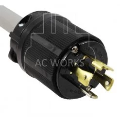 1.5 ft. 30 Amp 4-Prong L14-30P Generator Locking Plug to NEMA 14-50R RV/EV/Range Connection Adapter by AC WORKS -AC WORKS Shop ac works extension cord accessories evl1430ms 018 4f 1000