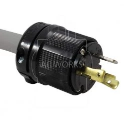 1.5 ft. EV Adapter 30 Amp 125-Volt L5-30P Plug to 50 Amp EV Adapter Cord for Tesla by AC WORKS -AC WORKS Shop ac works extension cord accessories evl530ms 018 4f 1000