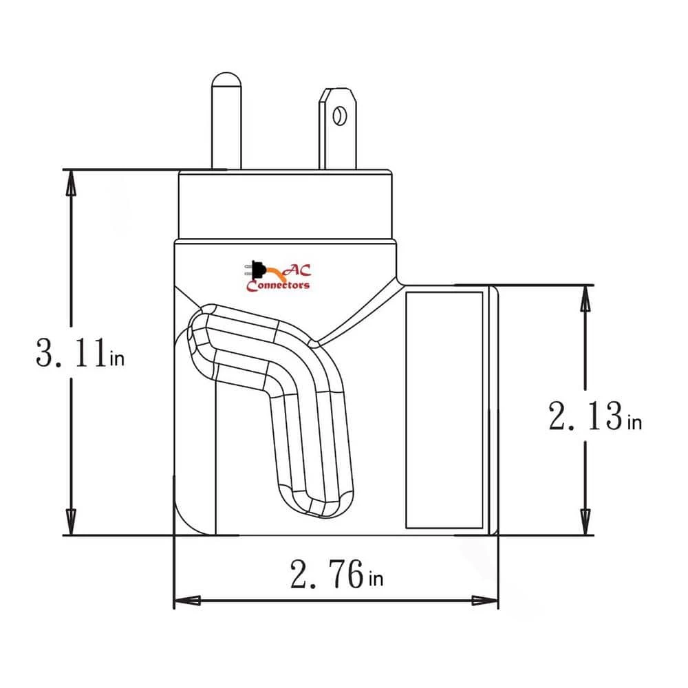 EVSE RV/Generator TT-30 Plug to 50A Electric Vehicle Adapter for Tesla by AC WORKS 7 EVSE RV/Generator TT-30 Plug to 50A Electric Vehicle Adapter for Tesla by AC WORKS - Image 5