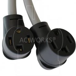 30 Amp 125-Volt/250-Volt NEMA 14-30 4-Prong Dryer Plug to 2 NEMA 14-30 4-Prong Dryer Connections with Switch by AC WORKS -AC WORKS Shop ac works extension cord accessories evy1430sw 036 44 1000