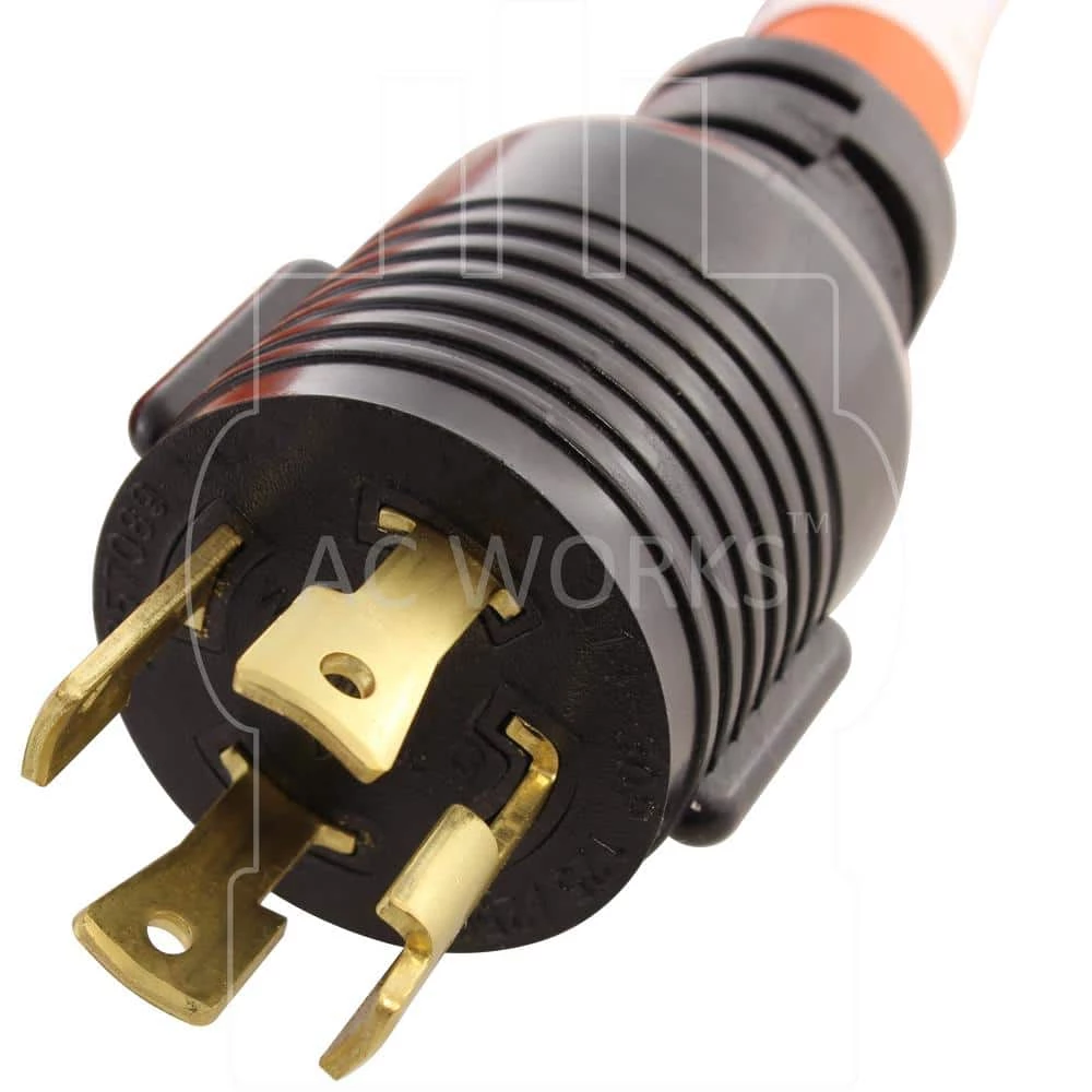 25 ft. L14-30P 30 Amp 4-Prong Locking Plug to (4) Home Outlets with 24 Amp Breaker by AC WORKS 5 25 ft. L14-30P 30 Amp 4-Prong Locking Plug to (4) Home Outlets with 24 Amp Breaker by AC WORKS - Image 3
