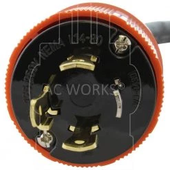 1.5 ft. L14-30P 4-Prong 30A Locking Plug to L5-30R 30A 125-Volt 3-Prong Connector by AC WORKS 8 1.5 ft. L14-30P 4-Prong 30A Locking Plug to L5-30R 30A 125-Volt 3-Prong Connector by AC WORKS -AC WORKS Shop ac works extension cord accessories l1430l530 018 4f 1000
