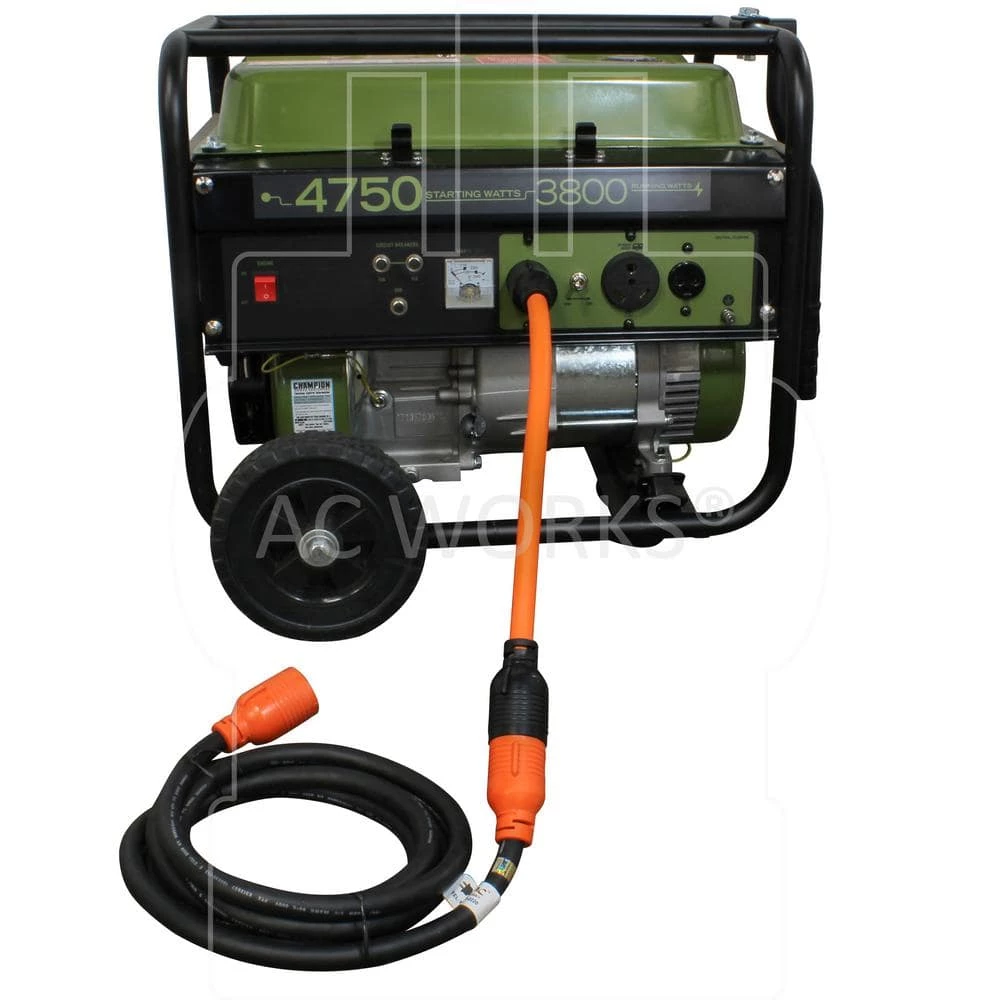 1.5 ft. L14-30P 4-Prong 30 Amp Generator Plug to L6-30R 30 Amp 250-Volt 3-Prong Locking Connector by AC WORKS 8 1.5 ft. L14-30P 4-Prong 30 Amp Generator Plug to L6-30R 30 Amp 250-Volt 3-Prong Locking Connector by AC WORKS - Image 6