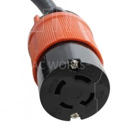 1.5 ft. 3-Phase 20 Amp 250-Volt L15-20P 4-Prong Plug to L15-30R Locking 3-Phase 30 Amp 250-Volt Connector by AC WORKS -AC WORKS Shop ac works extension cord accessories l1520l1530 018 1f 1000