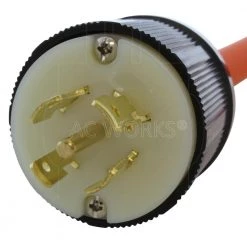 1.5 FT. L21-20P 20 Amp 5-Prong Locking Plug to (4) household Outlets with 20 Amp Breakers by AC WORKS -AC WORKS Shop ac works extension cord accessories l2120cbf520 4f 1000