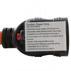 1.5 ft. 20 Amp 3-Prong L6-20P Locking Plug to 6-15/20 Outlet with 20 Amp Breaker by AC WORKS -AC WORKS Shop ac works extension cord accessories l620cb620 fa 1000