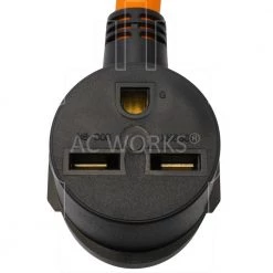 1.5 ft. L6-30P 3-Prong 250-Volt Locking Plug to 6-30R 3-Prong 30 Amp 250-Volt HVAC Female Adapter by AC WORKS -AC WORKS Shop ac works extension cord accessories l630630 018 1f 1000