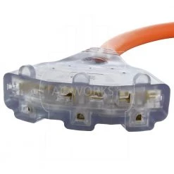 1.5 ft. 30 Amp 250-Volt L6-30 Plug to (3) NEMA 6-15/20 Tri-Outlets with Power Indicator by AC WORKS -AC WORKS Shop ac works extension cord accessories l630w620 018 1f 1000
