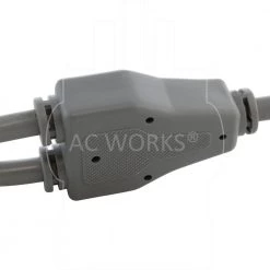 10 ft. 10 Amp 18/3 Medical Grade Y-Cable with Two C13 Connectors by AC WORKS -AC WORKS Shop ac works extension cord accessories md10ayc13 120 44 1000