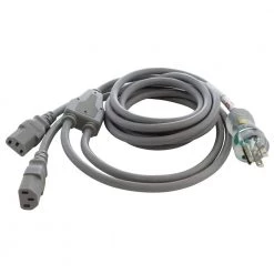 10 ft. 10 Amp 18/3 Medical Grade Y-Cable with Two C13 Connectors by AC WORKS