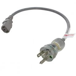 1.5 ft. 13 Amp Medical Grade Power Cord with IEC C13 Connector by AC WORKS
