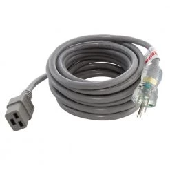 15 ft. 14/3 15A Medical Grade Power Cord With IEC C19 Connector by AC WORKS
