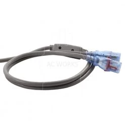 AC Connectors 13 Amp 10 ft. Medical Hospital Grade Y-Power Cord with (2) Locking IEC C13 by AC WORKS -AC WORKS Shop ac works extension cord accessories md171 aly 44 1000