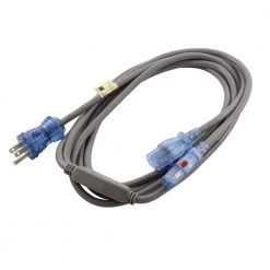 AC Connectors 13 Amp 10 ft. Medical Hospital Grade Y-Power Cord with (2) Locking IEC C13 by AC WORKS