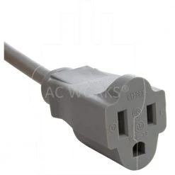 Up to 6.5 ft. 10 Amp 18/3 Coiled Medical Grade Extension Cord by AC WORKS -AC WORKS Shop ac works extension cord accessories mdc515pr 1f 1000