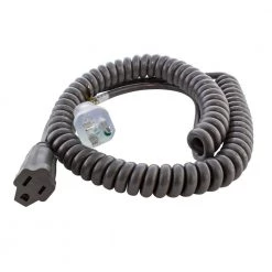 AC WORKS Shop 14 Up to 10 ft. 10 Amp 18/3 Coiled Medical Grade Extension Cord by AC WORKS