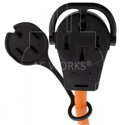 1 ft. 50 Amp 14-50 Piggy-Back Plug to Household 15/20 Amp Connector Adapter Cord by AC WORKS -AC WORKS Shop ac works extension cord accessories pb1450520 44 1000