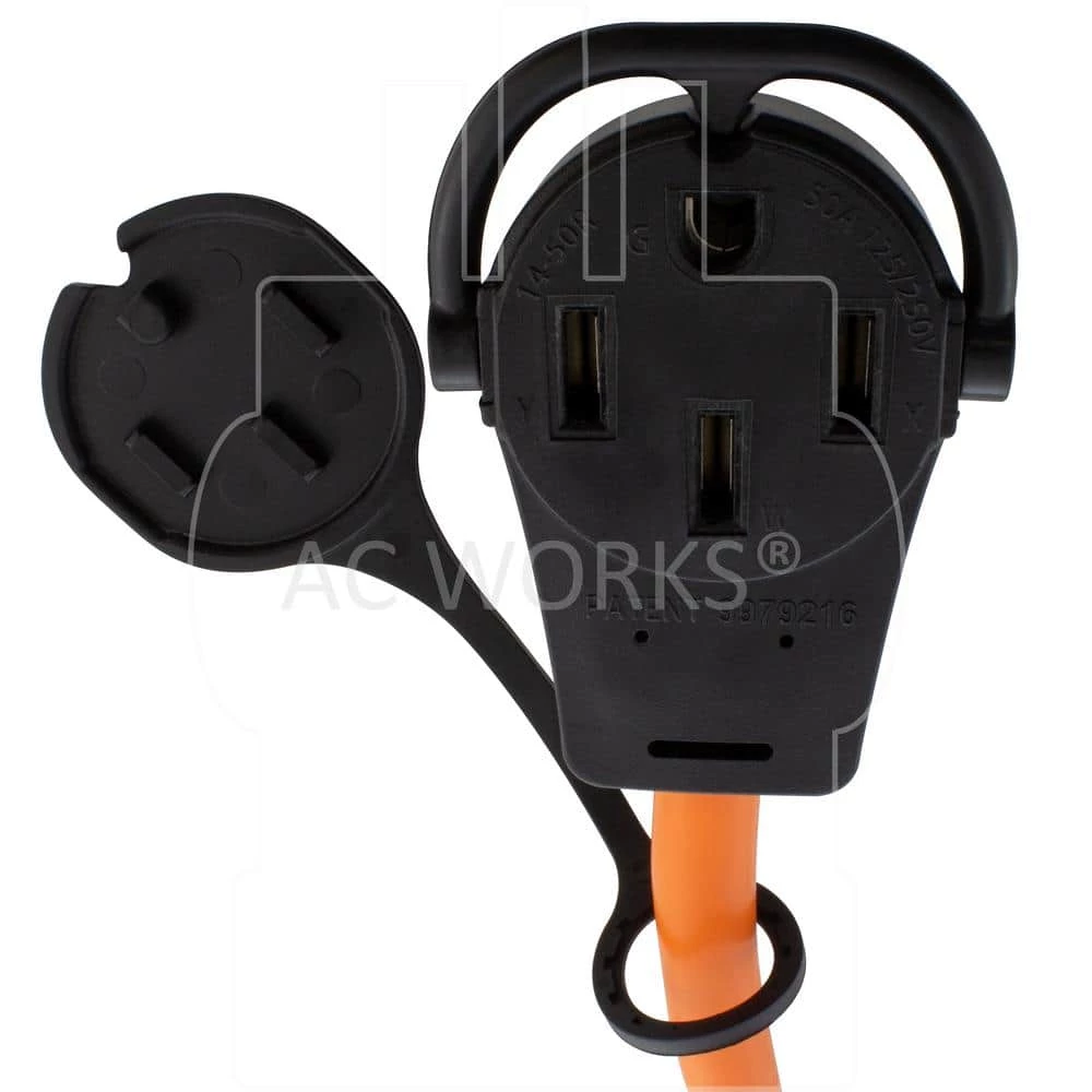 1 ft. 50 Amp 14-50 Piggy-Back Plug with 6-20R Connector Adapter Cord by AC WORKS 7 1 ft. 50 Amp 14-50 Piggy-Back Plug with 6-20R Connector Adapter Cord by AC WORKS - Image 5