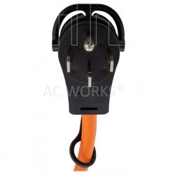 1 ft. 50 Amp 14-50 Piggy-Back Plug with TT-30R Connector Adapter Cord by AC WORKS -AC WORKS Shop ac works extension cord accessories pb1450tt 4f 1000