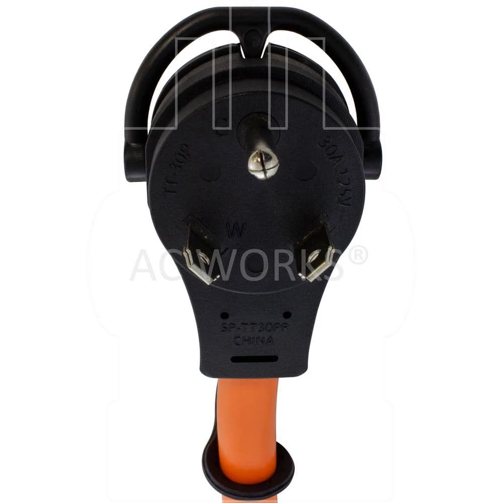 1 ft. 30 Amp RV Piggy-Back Plug with 15/20 Amp Household Connector by AC WORKS 5 1 ft. 30 Amp RV Piggy-Back Plug with 15/20 Amp Household Connector by AC WORKS - Image 3