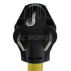 1.5 ft. 3-Prong 30 Amp Dryer Outlet to 14-50R EV/ RV 50 Amp 125-Volt/250-Volt Connector by AC WORKS -AC WORKS Shop ac works extension cord accessories rv10301450 018 4f 1000
