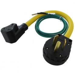 1.5 ft. 10P to 30P 30 Amp Old Dryer Plug to 30 Amp RV Adapter by AC WORKS