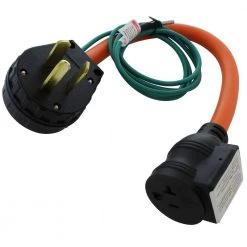 1.5FT 30A 3-Prong 10-30P Dryer Plug to Household Outlet with 20A Breaker by AC WORKS