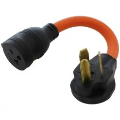 1 ft. 30 Amp 3-Prong Dryer Plug to 6-15/20 Outlet with 20 Amp Breaker by AC WORKS
