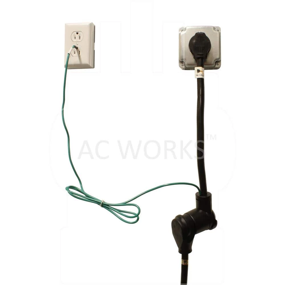 3-Prong 50A Dryer/Range Plug to 4-Prong Dryer Female Connector Adapter by AC WORKS 7 3-Prong 50A Dryer/Range Plug to 4-Prong Dryer Female Connector Adapter by AC WORKS - Image 5