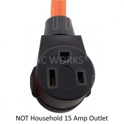 1.5 ft. 30 Amp 4-Prong 14-30P Dryer Plug to 50 Amp 250-Volt Welder Adapter (NEMA 14-30P to 6-50R) by AC WORKS 11 1.5 ft. 30 Amp 4-Prong 14-30P Dryer Plug to 50 Amp 250-Volt Welder Adapter (NEMA 14-30P to 6-50R) by AC WORKS -AC WORKS Shop ac works extension cord accessories s1430650 018 1f 1000