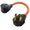 1.5 ft. 30 Amp 4-Prong 14-30P Dryer Plug to 50 Amp 250-Volt Welder Adapter (NEMA 14-30P to 6-50R) by AC WORKS 2 1.5 ft. 30 Amp 4-Prong 14-30P Dryer Plug to 50 Amp 250-Volt Welder Adapter (NEMA 14-30P to 6-50R) by AC WORKS -AC WORKS Shop ac works extension cord accessories s1430650 018 64 1000