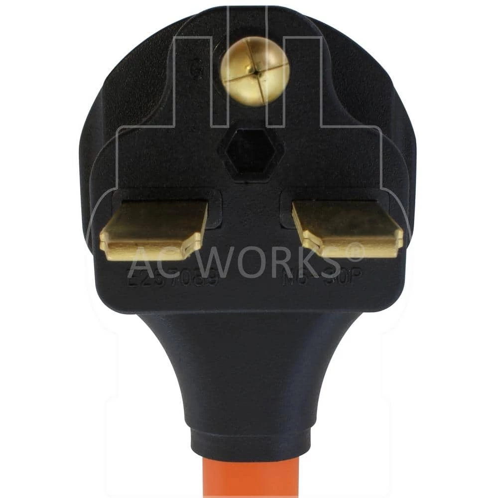 1 ft. 30 Amp 3-Prong 6-30P Commercial HVAC Plug to 6-15/20 Outlet by AC WORKS 5 1 ft. 30 Amp 3-Prong 6-30P Commercial HVAC Plug to 6-15/20 Outlet by AC WORKS - Image 3