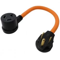 1.5 ft. 6-50P 50 Amp Welder Plug to 10-30R 3-Prong Dryer Outlet by AC WORKS