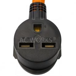 1.5 ft. 50 Amp 125-Volt/250-Volt SS2-50P/CS6365 Plug to 30 Amp 250-Volt 6-30R Commercial HVAC Adapter Cord by AC WORKS -AC WORKS Shop ac works extension cord accessories ss2630 018 1f 1000