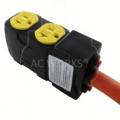 1.5 ft. SS2-50P Marine Plug to (4) Home Outlets with 20 Amp Breaker by AC WORKS 12 1.5 ft. SS2-50P Marine Plug to (4) Home Outlets with 20 Amp Breaker by AC WORKS -AC WORKS Shop ac works extension cord accessories ss2cbf520 1f 1000