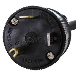 1 ft. 30 Amp 125-Volt NEMA TT-30 RV Outlet Extender by AC WORKS 10 1 ft. 30 Amp 125-Volt NEMA TT-30 RV Outlet Extender by AC WORKS -AC WORKS Shop ac works extension cord accessories stt30pr 012 4f 1000