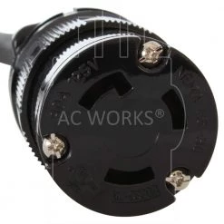 1.5 ft. RV 30 Amp 125-Volt TT-30P to NEMA L5-30R 30 Amp 125-Volt Locking Female Adapter Cord by AC WORKS 9 1.5 ft. RV 30 Amp 125-Volt TT-30P to NEMA L5-30R 30 Amp 125-Volt Locking Female Adapter Cord by AC WORKS -AC WORKS Shop ac works extension cord accessories tt30l530 018 1f 1000