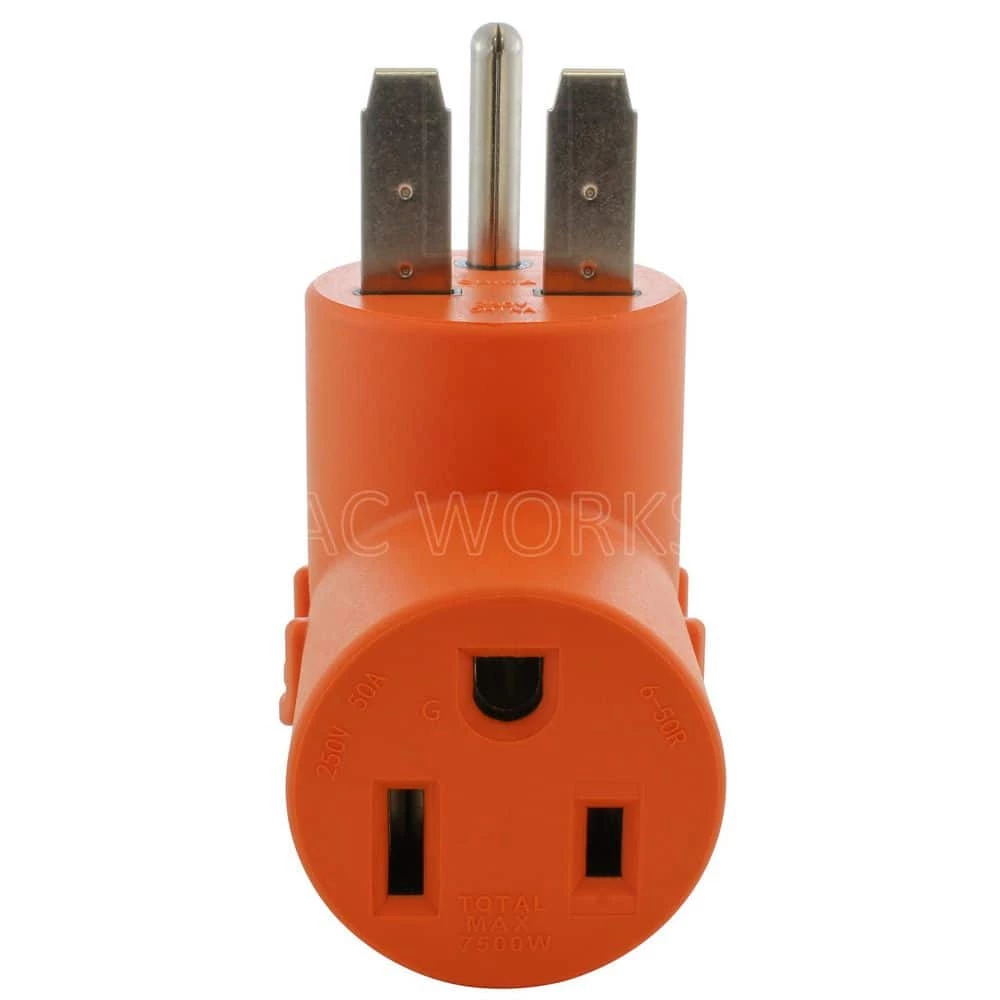 NEMA 6-30 3-Prong Commercial HVAC Plug to 6-50 Welder Adapter by AC WORKS 6 NEMA 6-30 3-Prong Commercial HVAC Plug to 6-50 Welder Adapter by AC WORKS - Image 4