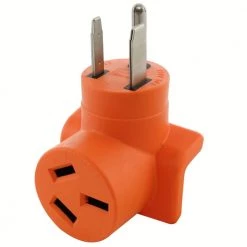 6-50P Welder Plug to 10-50R 3-Prong 50 Amp 125/250-Volt Older Dryer/Range Adapter by AC WORKS