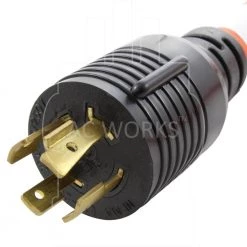 AC Connectors 1.5 ft. L14-20P 20 Amp 4-Prong Generator Locking Plug to 6-50 Welder Adapter by AC WORKS -AC WORKS Shop ac works extension cord accessories wdl1420650 018 4f 1000