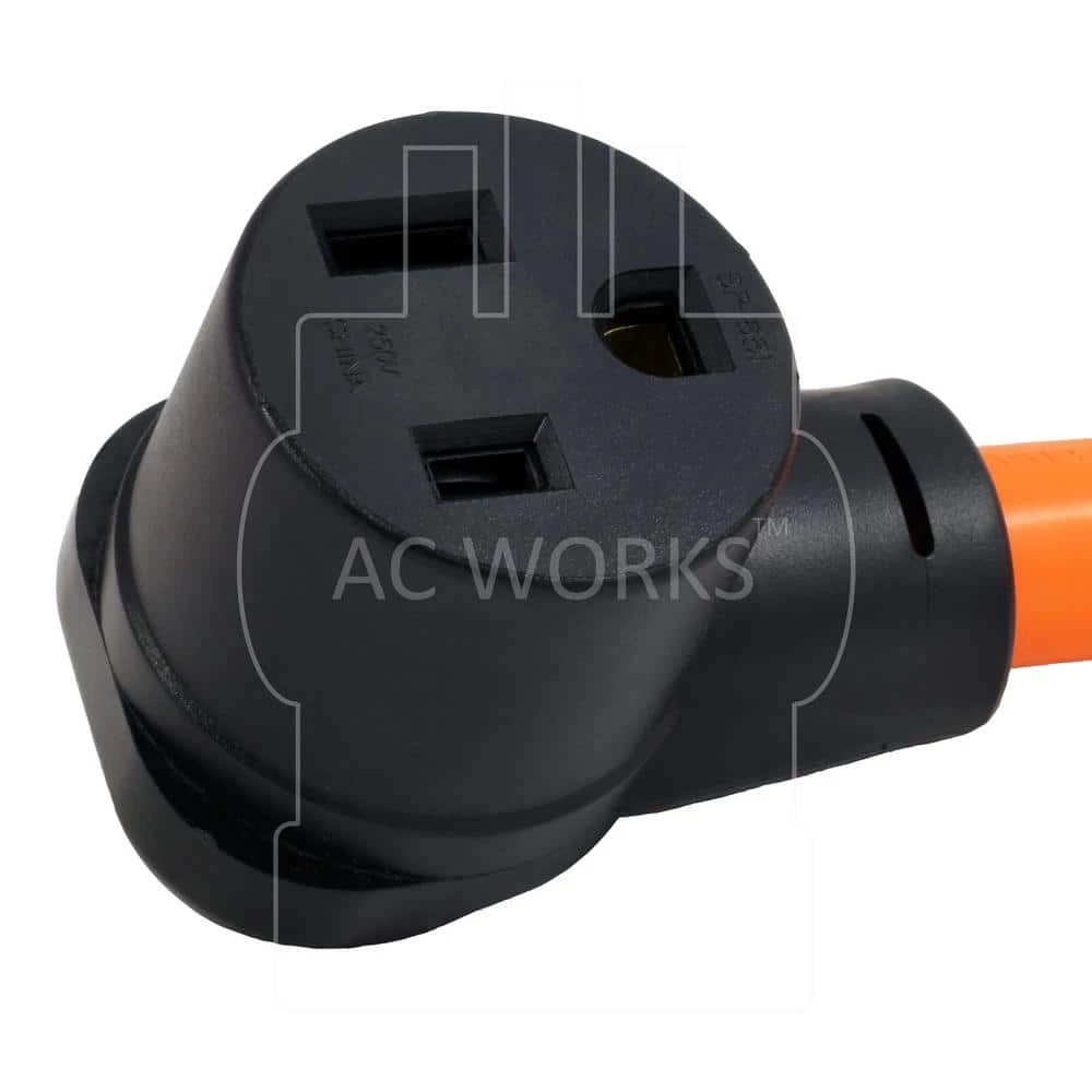 1.5 ft. 50 Amp 125/250-Volt SS2-50P/CS6365 Locking Plug to 6-50R Welder Adapter Cord by AC WORKS 6 1.5 ft. 50 Amp 125/250-Volt SS2-50P/CS6365 Locking Plug to 6-50R Welder Adapter Cord by AC WORKS - Image 4