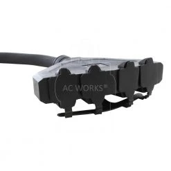 L14-30P 5 ft. 10-Gauge 4-Prong 30 Amp Generator Locking Plug to Four 15 Amp/20 Amp Household Power Distribution Cord by AC WORKS -AC WORKS Shop ac works generator cords l1430f520 05bk 44 1000