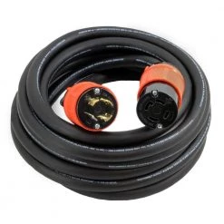 50 ft. 10/4 SOOW NEMA L14-30 125-Volt/250-Volt 30 Amp Generator Rubber Extension Cord by AC WORKS