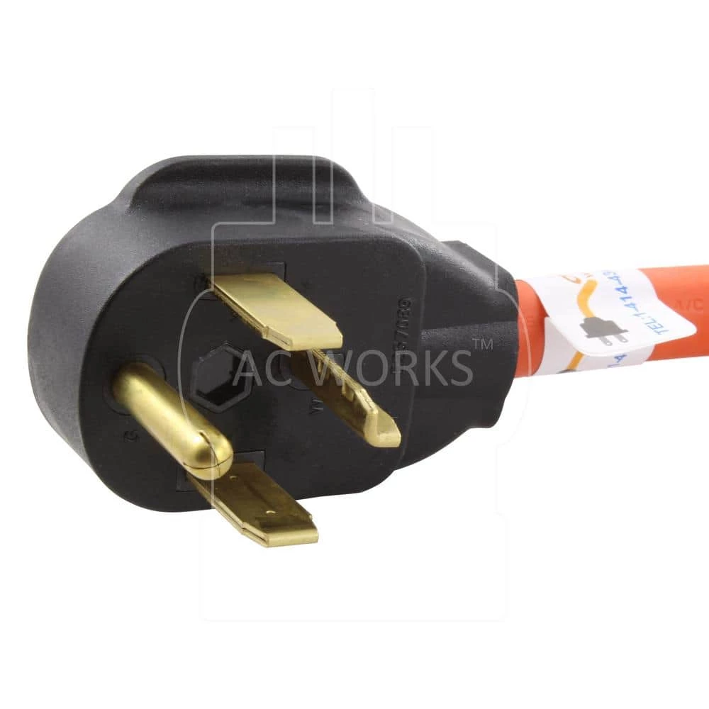 AC Connectors 1.5 ft. 10/4 30 Amp 4-Prong Dryer Plug to L14-30R 4-Prong 30 Amp Generator Locking Female by AC WORKS 5 AC Connectors 1.5 ft. 10/4 30 Amp 4-Prong Dryer Plug to L14-30R 4-Prong 30 Amp Generator Locking Female by AC WORKS - Image 3
