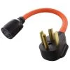 AC Connectors 1.5 ft. 10/4 30 Amp 4-Prong Dryer Plug to L14-30R 4-Prong 30 Amp Generator Locking Female by AC WORKS 1 AC Connectors 1.5 ft. 10/4 30 Amp 4-Prong Dryer Plug to L14-30R 4-Prong 30 Amp Generator Locking Female by AC WORKS -AC WORKS Shop ac works generator cords s1430l1430 018 64 1000